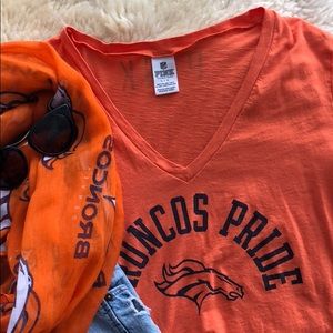 Victoria’s Secret PINK Broncos Pride V-Neck Tee